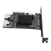 PCIe to Serial ATA Card 6Gbps PCI Express 4X to 2 Port MiniSAS SFF 8087 and 1 Port Serial ATA 3.0 Expansion Card for