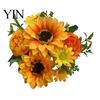 Не требующие ухода искусственные цветы для офиса, подсолнух, реалистичный букет, свадьба, дом, деревенские цветочные украшения, осень, Хэллоуин