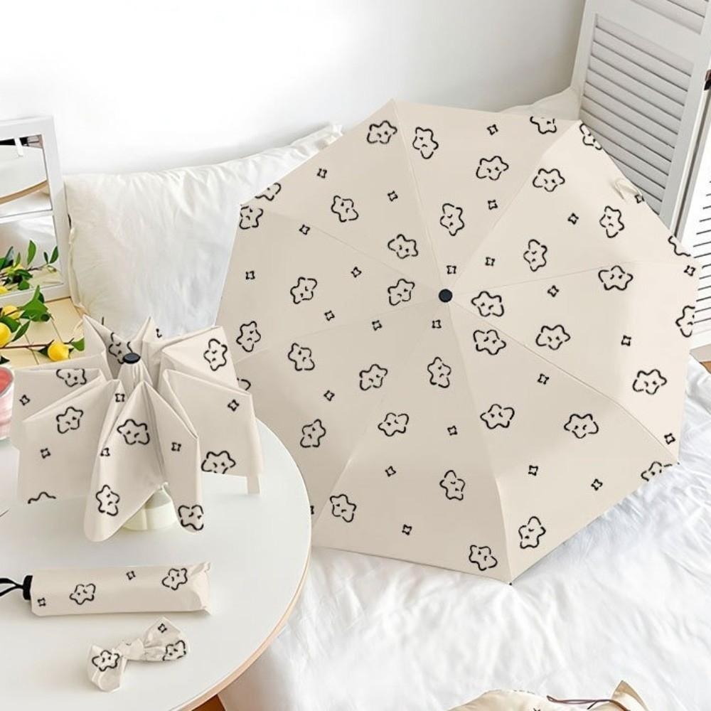 Fully Automatic Portable Folding Umbrella Cartoon Pattern Dual Use Umbrella Travel