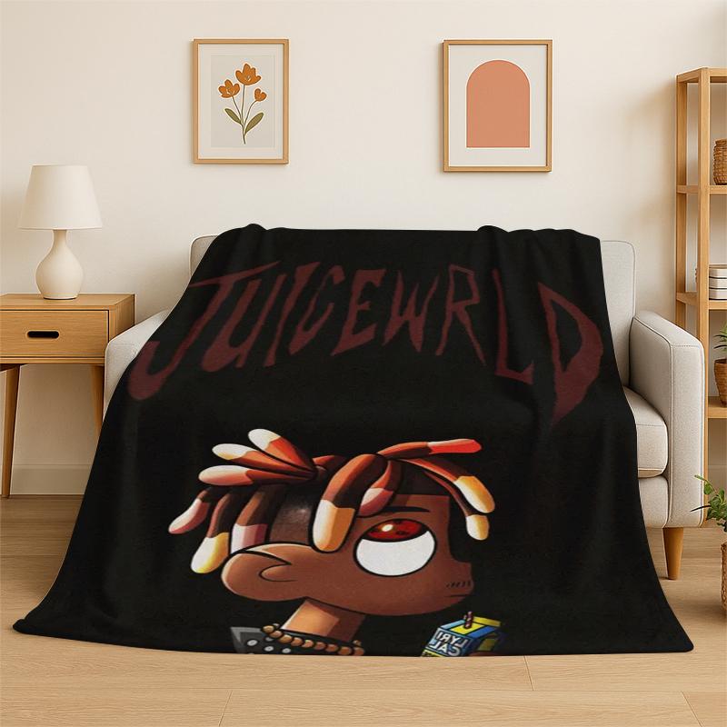 Ретро Juice WRLD 999 Легенда Рэпер Звезда Фланелевое одеяло Мягкое теплое плед для спальни гостиной кровати путешествий кемпинга
