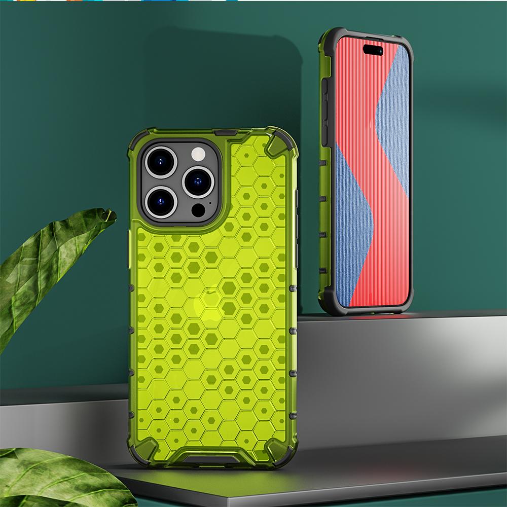 KEYSION Противоударный защитный чехол для iPhone 15 Pro 15 Ultra Силикон + сотовая задняя крышка из поликарбоната для iPhone 15 Plus