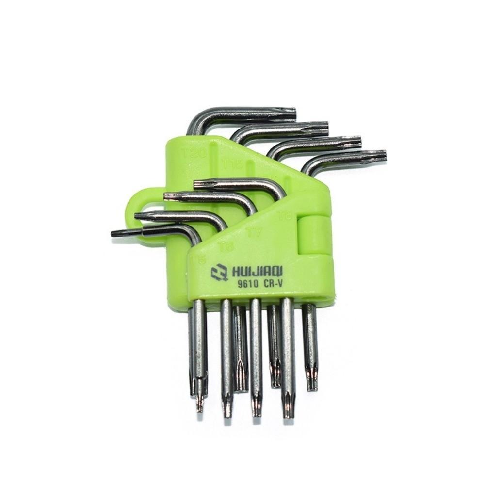 CR-V Steel Star Torx Wrench Set 8 Pcs Star Key Wrench Portable Screwdriver Bit Set Workshop Use