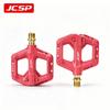 JCSP Carbon Fiber Nylon Bike Pedals 3 Sealed Bearings Non-Slip Cleats Ultra Light Folding Road Bikes