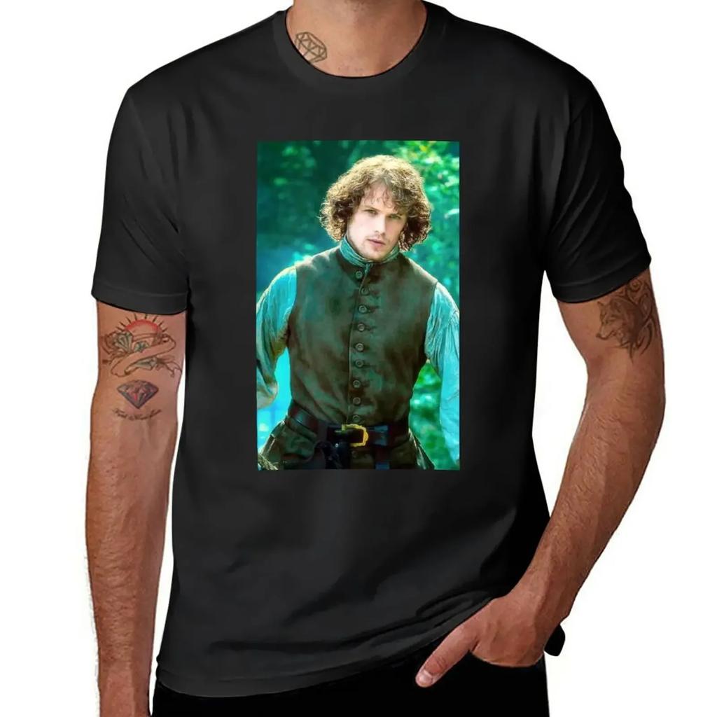 Sam Heughan T-Shirt new edition cute tops korean fashion t shirts for men pack