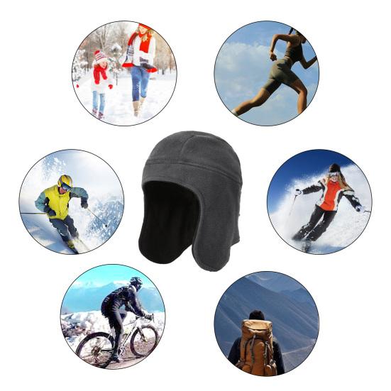 Зимняя спортивная шапка ветрозащитная защита ушей толстая теплая морозостойкая унисекс шапка для катания на лыжах на коньках для взрослых