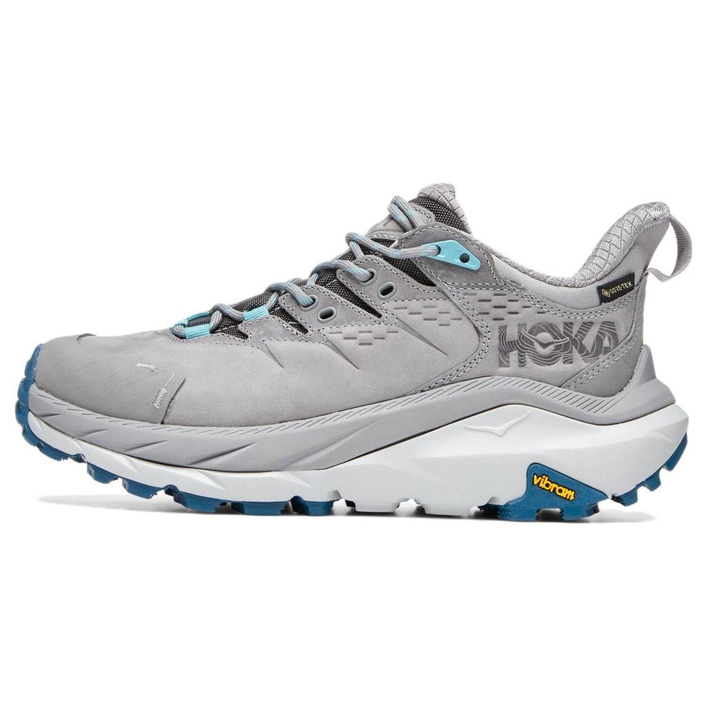 HOKA Kaha 2 Low GORE-TEX Sharkskin Blue Coral Women Sneakers Grey 1123191-SBCRL