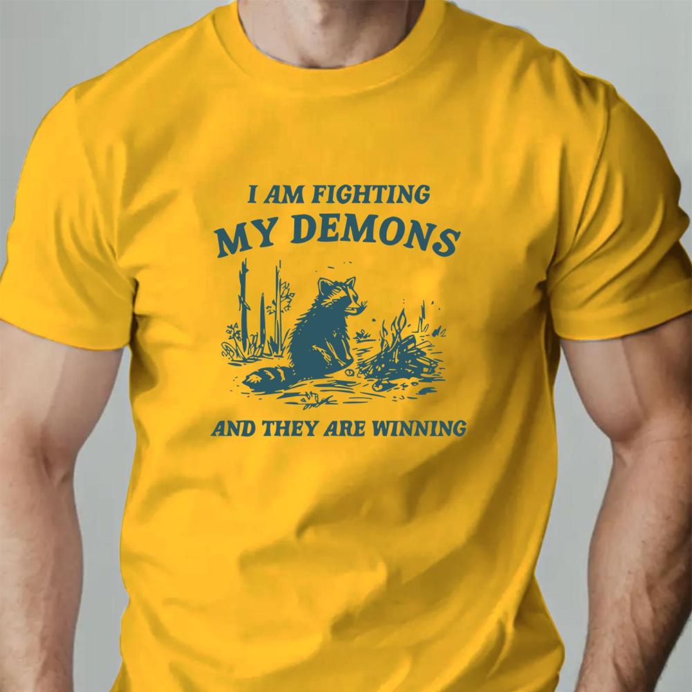 Summer Men T-Shirt Cartoon Elements Pattern Printed Fashion Leisure Sports Men's Round Neck T-shirt High Quality Men's Clothing