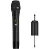 Depusheng W1 UHF Wireless Microphone System, Dynamic Karaoke, Metal Handheld Microphone, 25-Channel Mini Receiver, 50-80m