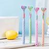 1pc-random Color Gentle 3-sided Toothbrush for Home Deep Cleaning Oral Care - Extra Soft Bristles for Teeth and Gums