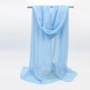 Silk Scarf For Women In Summer Fashionable Shawl Thin And Versatile Spring And Autumn Sand Scarf Long Chiffon Small Strip Scarf