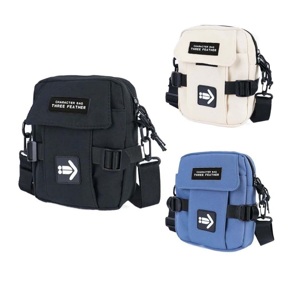 Solid Men's Shoulder Bag Korean Chest Bag Ins Oxford Cloth Bag Youth