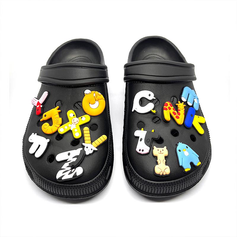 26 шт., креативные подвески для обуви из ПВХ серии «Алфавит» для украшения обуви