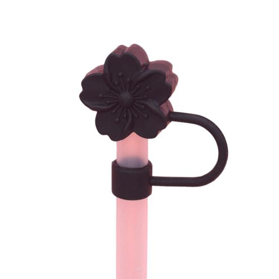 Силиконовая соломенная крышка с цветком диаметром 10 мм, милый соломенный топпер, пыленепроницаемые чехлы для соломинок, многоразовые насадки на соломинки, крышки, подарок для декора вечеринки