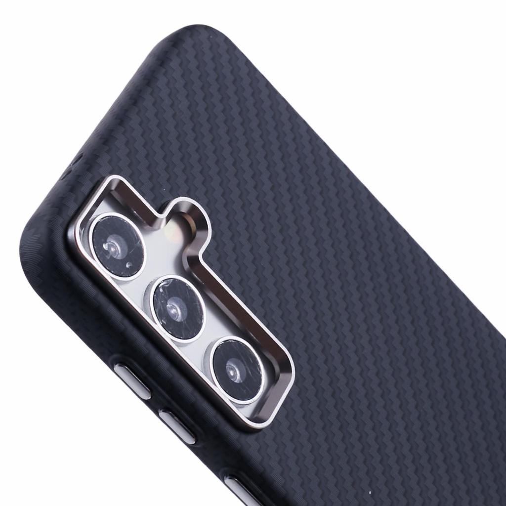 For Samsung Galaxy S25 Case Compatible with MagSafe Carbon Fiber Texture Water Transfer PC Phone Cover