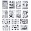 Retro Icon Transparent Silicone Stamp for DIY Album and Card Decoration