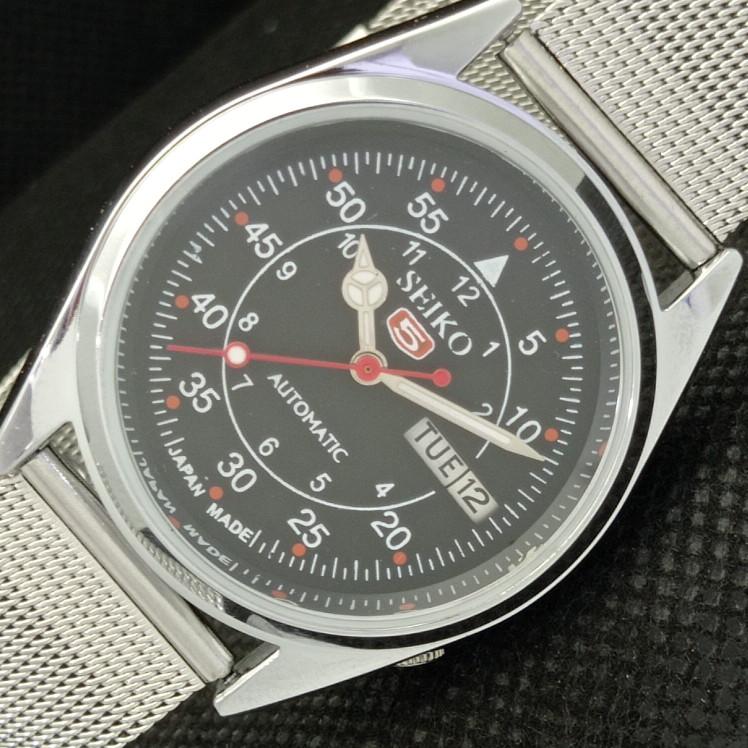 ВОССТАНОВЛЕННЫЕ ВИНТАЖНЫЕ SEIKO 5 АВТОМАТИЧЕСКИЕ 6309A ЯПОНИЯ МУЖСКИЕ ЧАСЫ D/D ЧЕРНЫЕ a318621-2