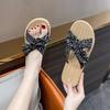 Fashion Flat Vacation Women's Slippers and Ladies Sandals Small Size Slides On Promotion Easy Wears 2025 Luxury Original Shoes Wholesale