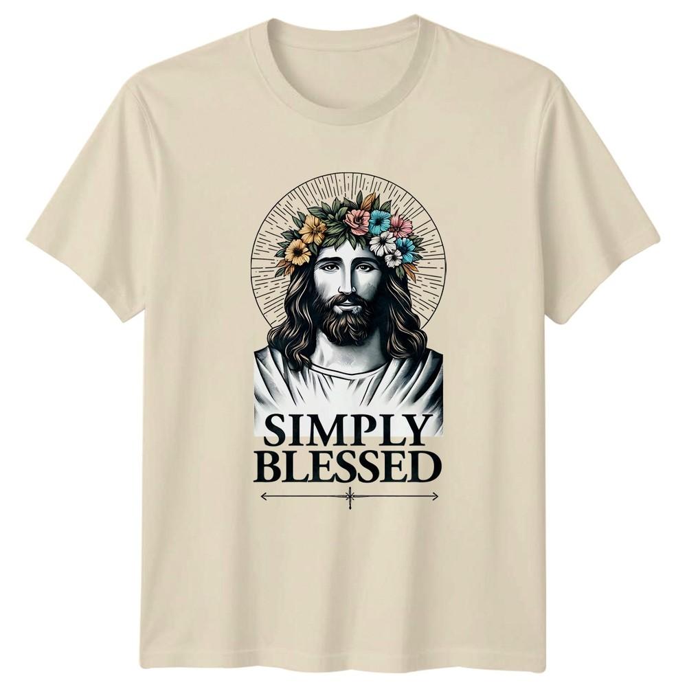 Simply Blessed Unisexs TShirt Faith Christian Mothers Day Gift For Her
