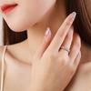 925 Sterling Silver Simple Ring Zircon Vintage Trend Women's High Quality Fashion Jewelry 