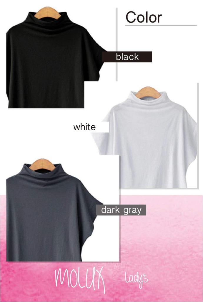 Molx Французская Свободная Хлопковая Женская Футболка, Рукав, С открытым плечом, С манжетами, Посадка, (Маленький, Черный)