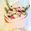 10 pcs/set Graduation Ceremony Mini Bear Flower Bouquet Celebrate Party Doctor Cap Bear Toy  Kids