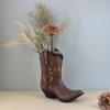 Boot-Shaped Resin Vase for Floral Displays Table Centerpiece