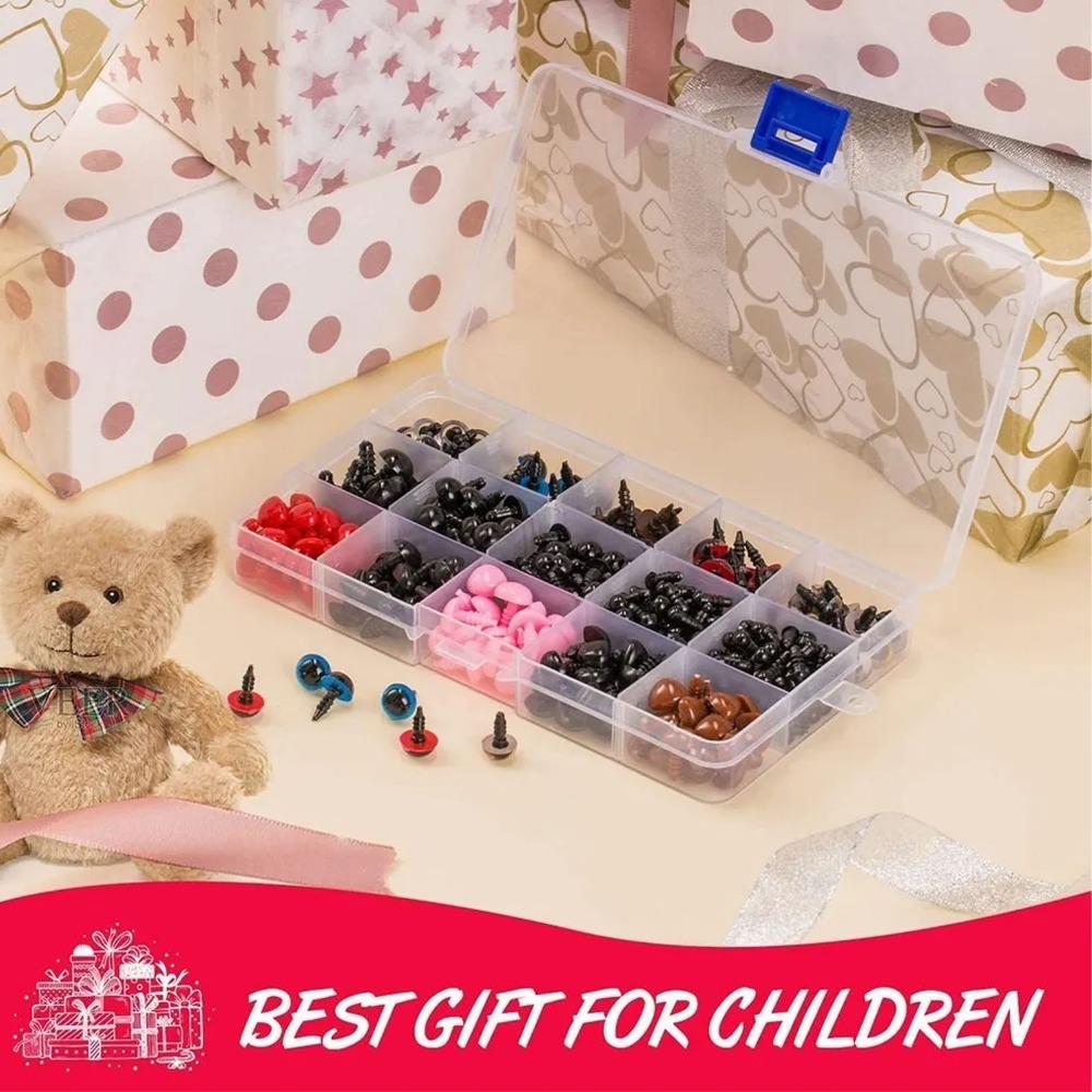 752pcs With Washers Resin Eyes Assorted Sizes Stuffed Animals Craft Resin Noses  Plush Toy Making