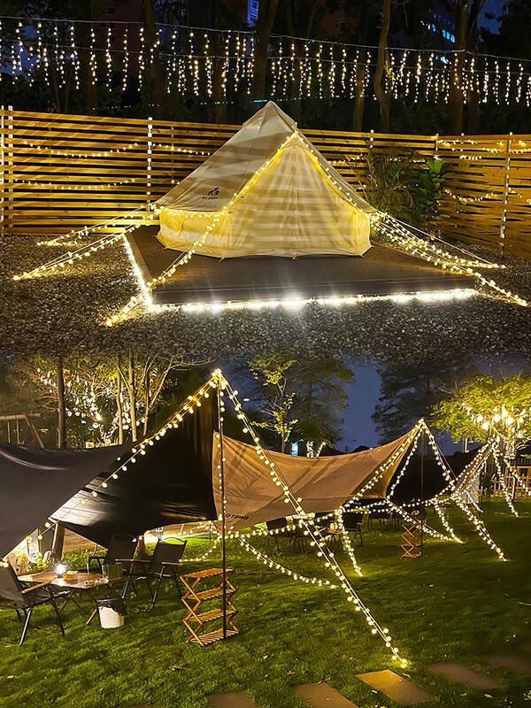Outdoor Solar Star String Lights