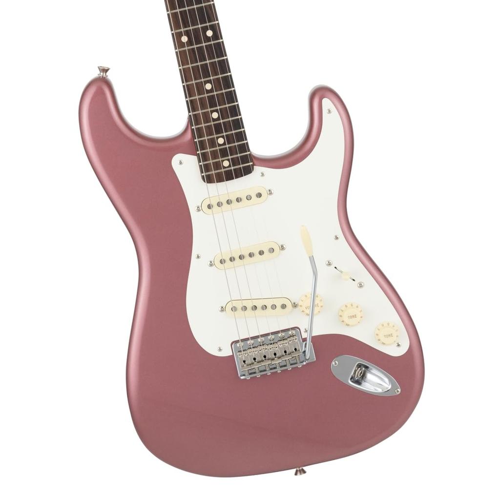 Fender /Char Stratocaster, накладка на гриф из палисандра бордового цвета, цвет «Char» бордовый [Сделано в Японии]
