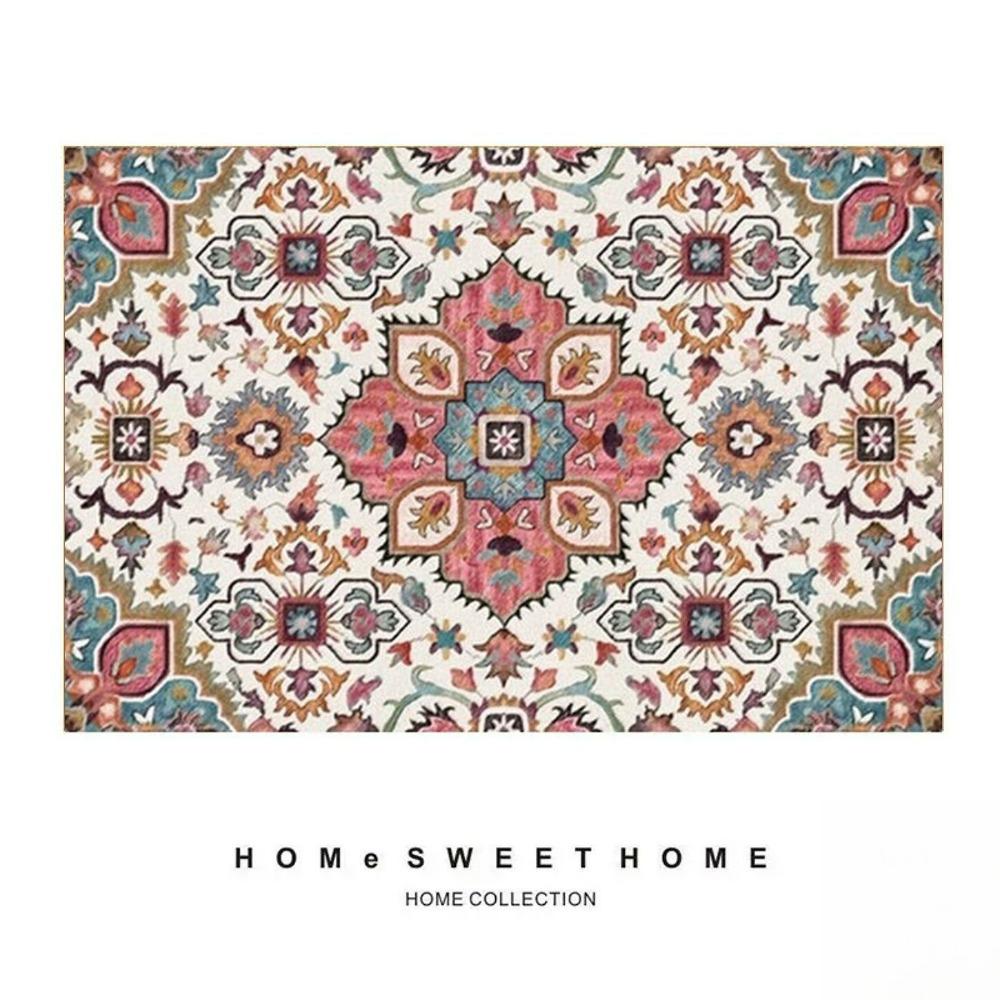 Скандинавский Минималистичный Ковер с Принтом Персидский Красный Ковер Гостиная Домашний Декор Ковер для Дивана Коврик для Спальни Прикроватный Коврик Напольный Коврик для Обеденного Стола