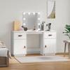 VidaXL Vanity Set with Mirror, Cosmetic Table with Door, Bedroom Makeup Vanity, 3107840