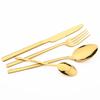 Western 24Pcs Black Gold Dinnerware Set Luxury Knives Fork Tea Spoon Cutlery Set Stainless Steel Flatware Tableware Kitchen Silverware