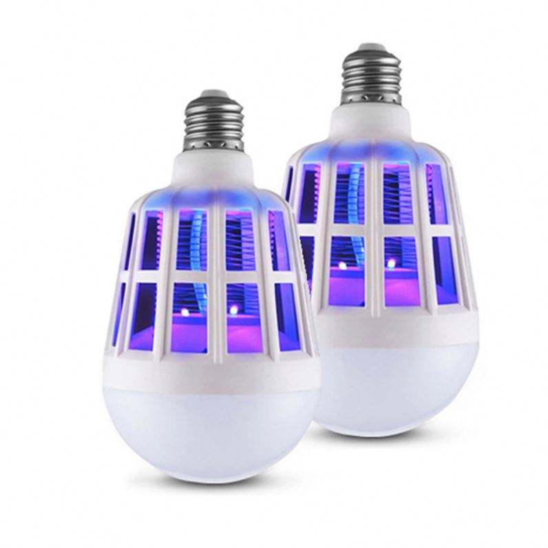 Mini LED Bulb Mosquito Killer Lamp IP67 Rated Insect Trap & Bug Zapper Light for Camping Fly Control