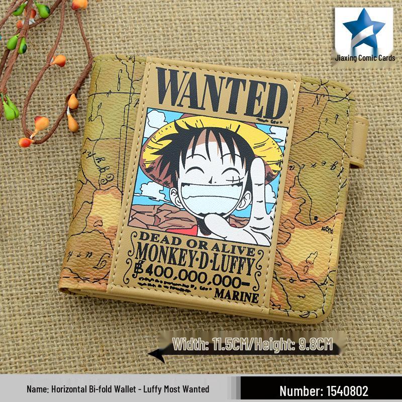 Кошелек для монет и держатель для карт на молнии из аниме One Piece