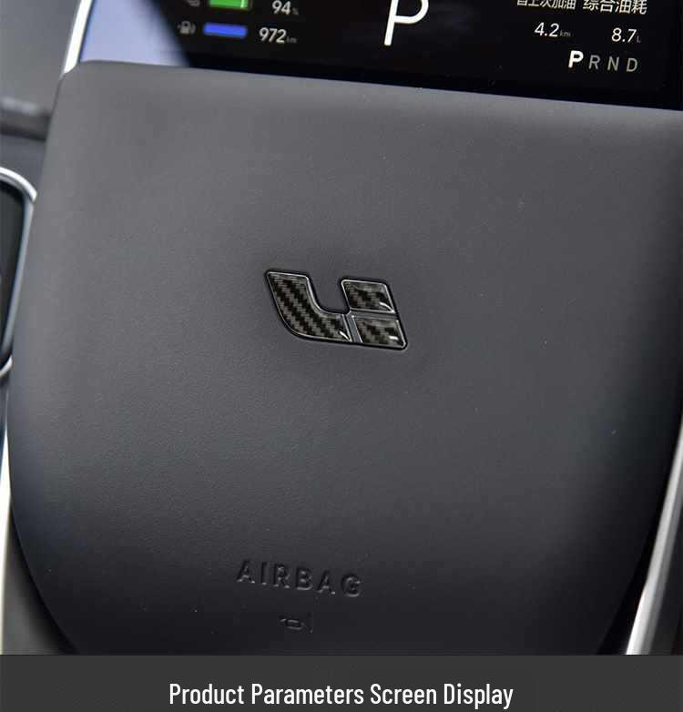 Li Auto L6789 ONE MEGA Steering Wheel Emblem Stickers, Creative Men's Interior Decor