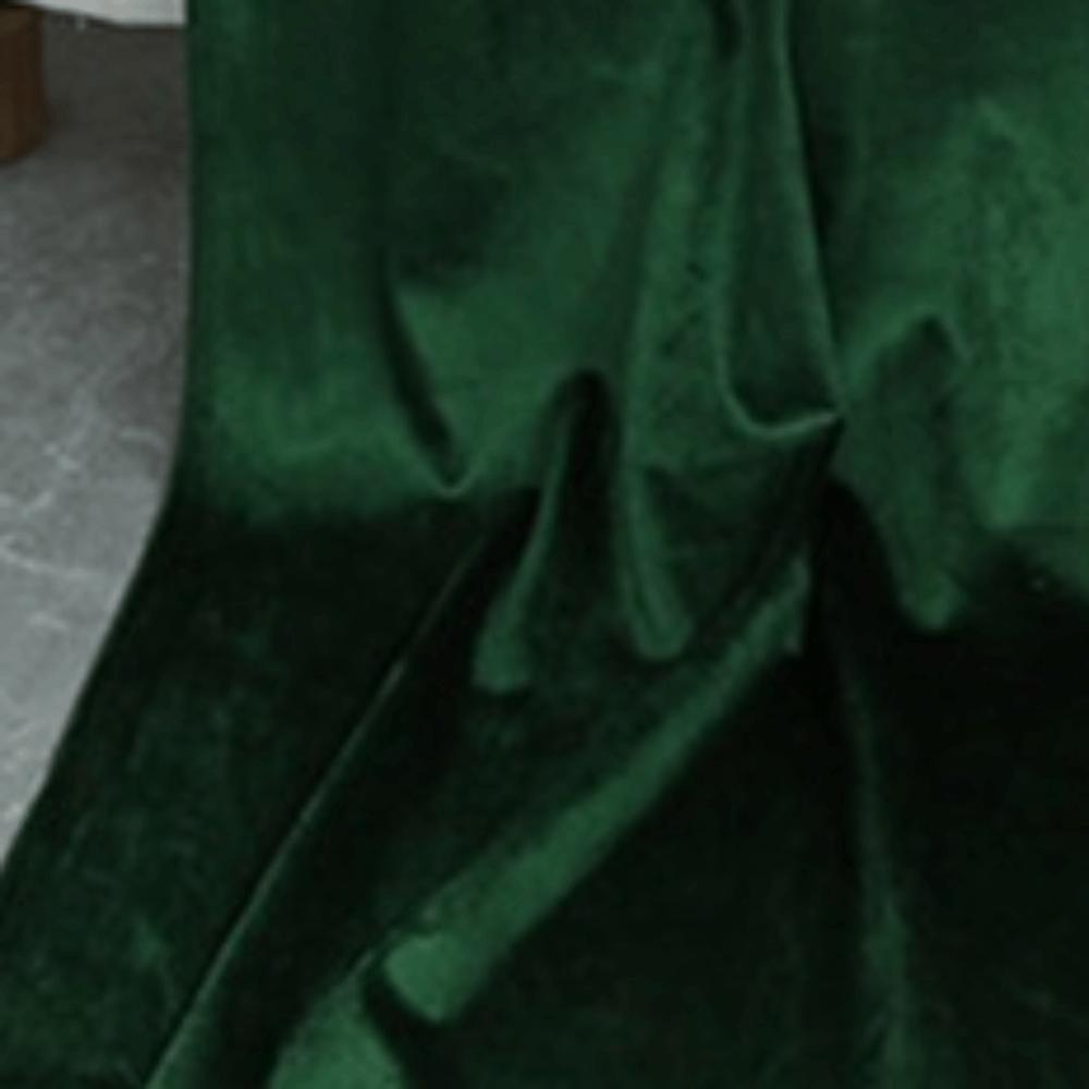 Green Table Linen Overlay Soft Texture Soft Velvet Fabric Runner Reception Decorations