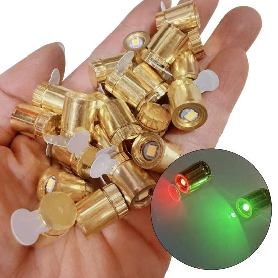 20Pcs Electronic Light Battery Powered Mini LED Lights with Golden Shell DIY Crafts Dollhouses Paper Lanterns Balloons Models Decoration