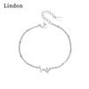 Линдон циркон браслет ювелирные изделия геометрические бусины браслеты-цепочки модный тонкий свадебный подарок для подруги женщин