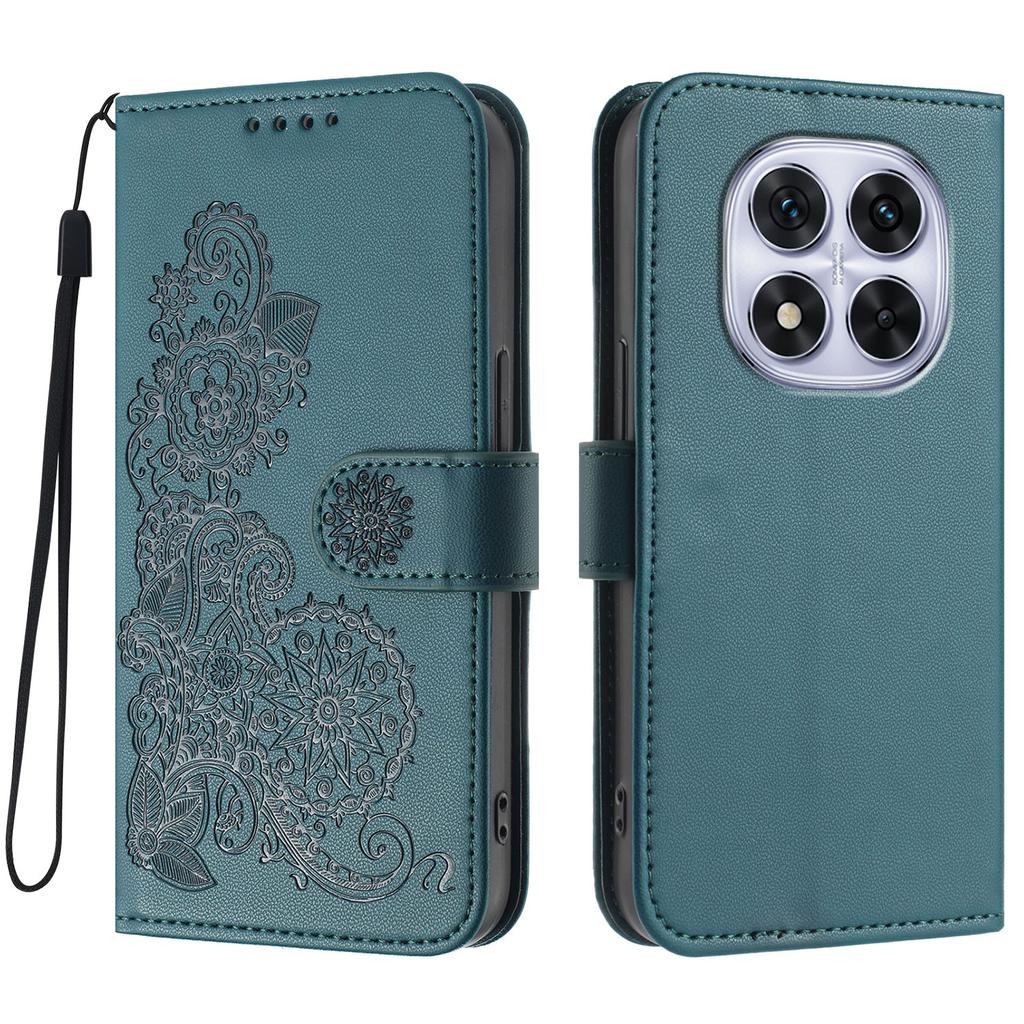 Для Xiaomi Redmi Note 14 Pro 4G чехлы для телефонов Mandala Flower кожаный кошелек мобильный чехол с ремешком