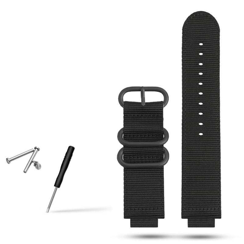 Классический 24*16 мм выпуклый металлический мужской нейлоновый ремешок для часов TIMEX T2N721 T2N720 TW2T76500 TW2T76300 спортивный дышащий холщовый ремешок для часов