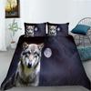 Постельное белье Shopify Набор из двух или трех предметов Полиэстер Серия Волк Цифровая печать