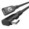 Удлинитель USB4 Удлинитель Thunderbolt Зарядка Папа к Совместимый с iPhone iPad Galaxy и другими устройствами 0,6 м L-образный кабель USB-C, 40 Гбит/с, Кабель,