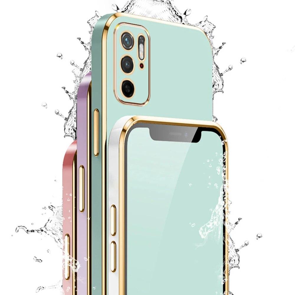 Чехол для Xiaomi Poco M3 Pro 5G Poco M3 Pro, чехол M2103K19PG M2103K19PI, роскошный чехол для телефона с квадратным покрытием, противоударная задняя крышка