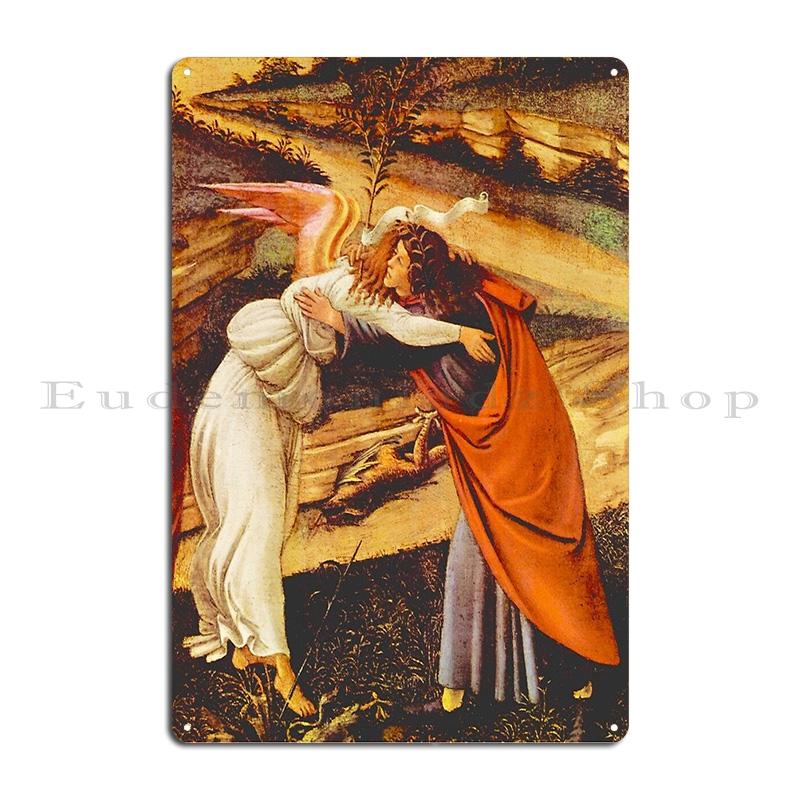 The Map of Hell by sandro Botticelli primavera Metal Sign Wall Plaque Designs Living Room Cinema Plaques Tin Sign Poster