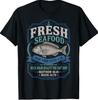 Fresh Seafood Simon Peter Funny Fishing Christian Faith Fish T-Shirt