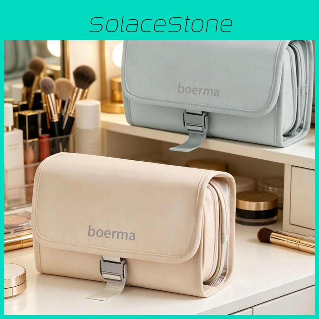 Portable Style Makeup Bag With Spacious Design For Travel And Daily Use