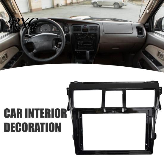 Dashboard Face Frame Trim 9 Inch Car Radio Fascia for Toyota Vios 2008, Navigation Interior Decoration Panel Frame, Stereo Install Bezel Trim,