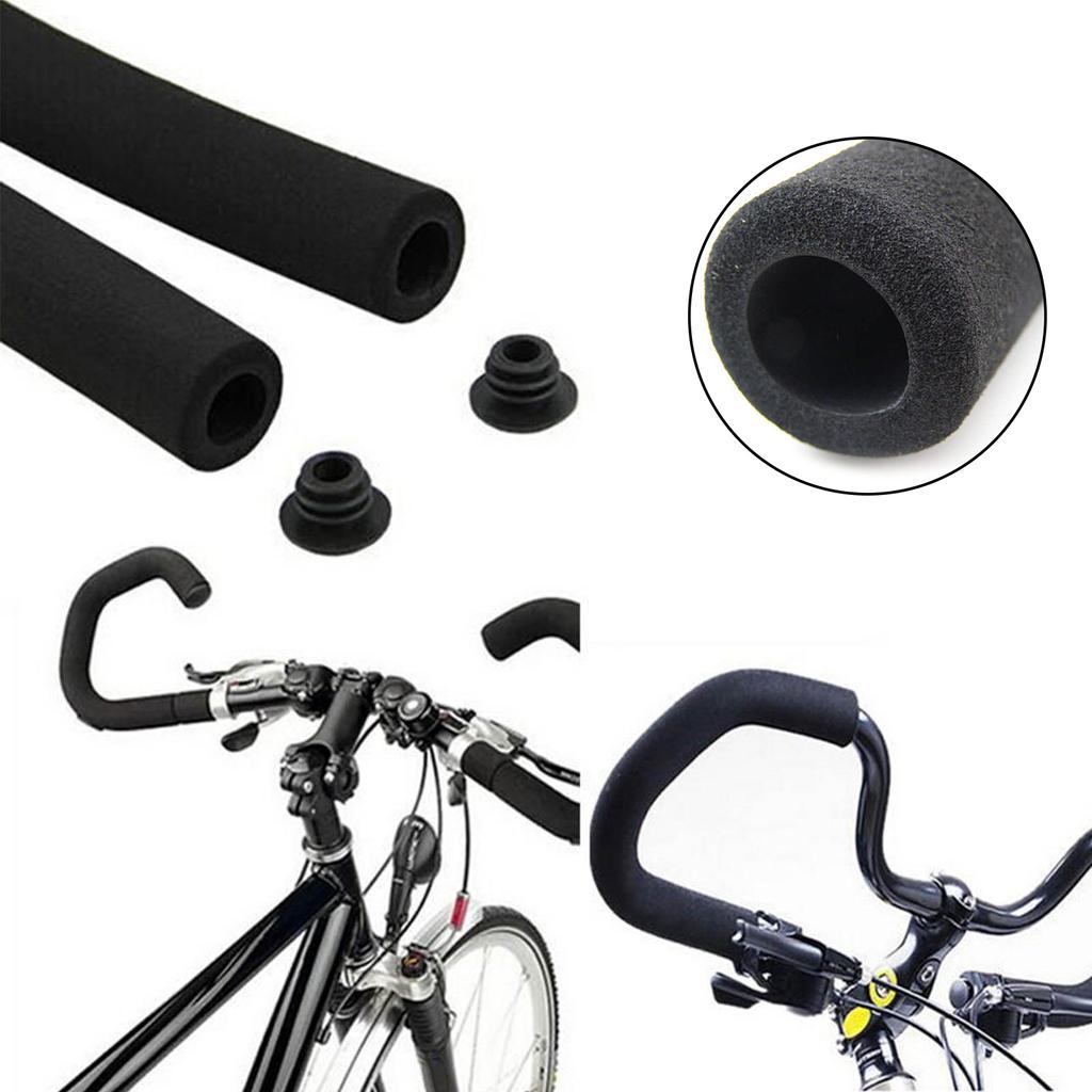 Велосипедные ручки на руле, длина, высота 3 см.