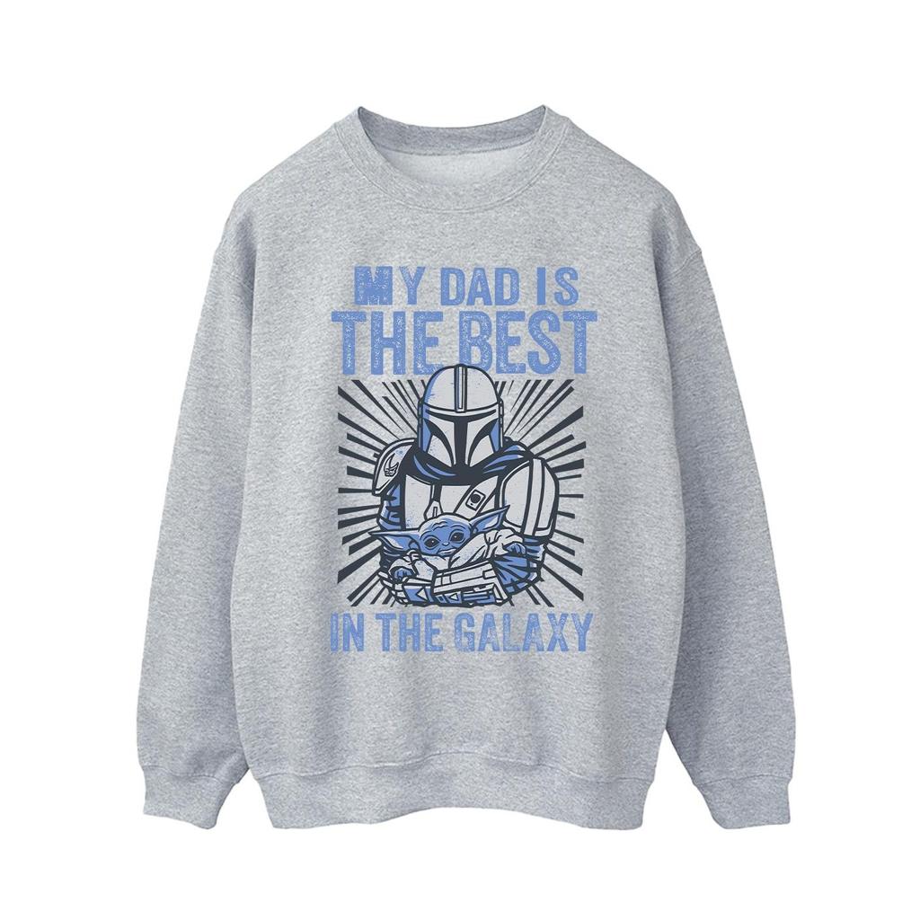 Star Wars Mens Mandalorian Best Dad Sweatshirt