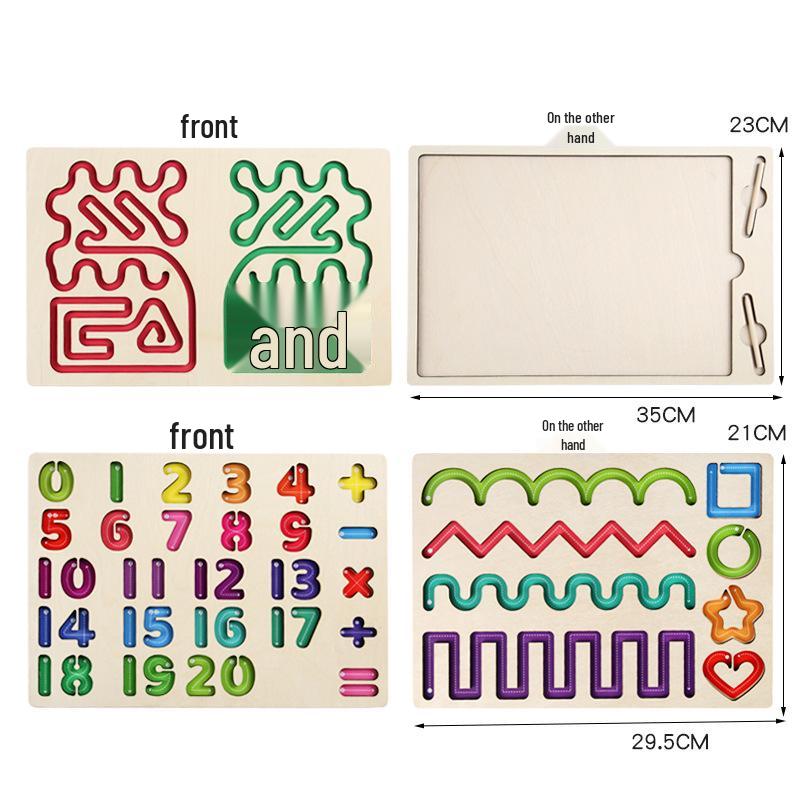 Деревянные крестики-нолики: Детская развивающая логическая игра для двух игроков